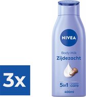 NIVEA Zijdezachte Bodymilk - 400 ml - Voordeelverpakking 3 stuks