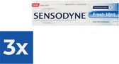 Sensodyne Tandpasta - Fresh Mint 75 ml. - Voordeelverpakking 3 stuks