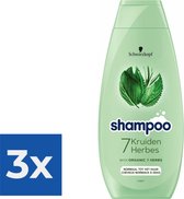 Schwarzkopf 7 Kruiden Shampoo 400 ml - Voordeelverpakking 3 stuks