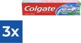 Colgate Tandpasta Triple Action Mint 125 ml - Voordeelverpakking 3 stuks