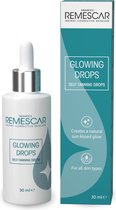 Remescar Glowing Drops - Zelfbruiner voor Gezicht voor een natuurlijke goudbruine teint, Tanning drops als toevoeging aan je Skincare routine, voor alle huidtypes, 30 ml