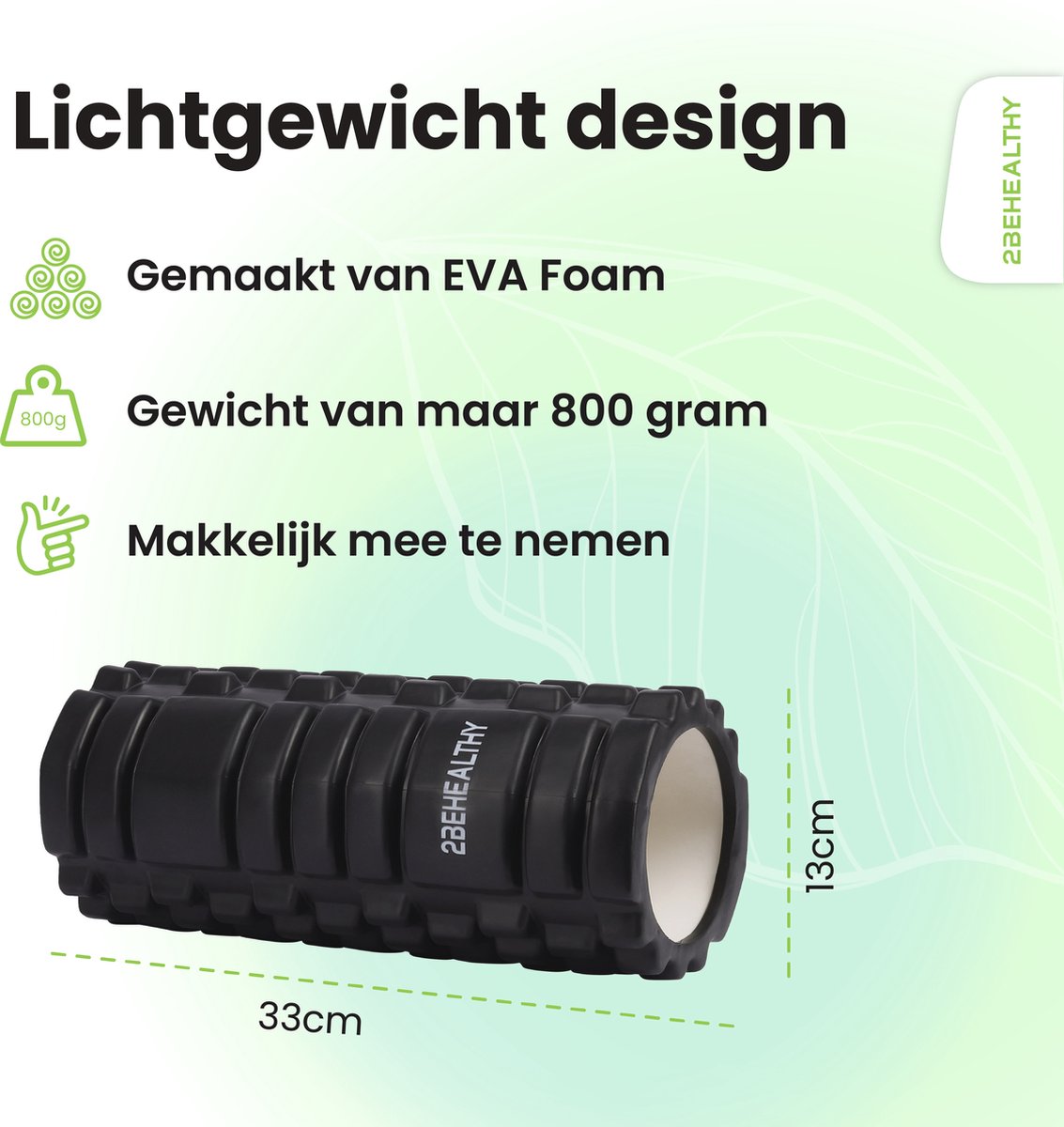 2BEHEALTHY Foam Roller 33cm thumbnail 6