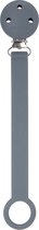 Nattou Silicone - Fopspeenketting met Universele Bevestiging - 21 cm - Donker grijs