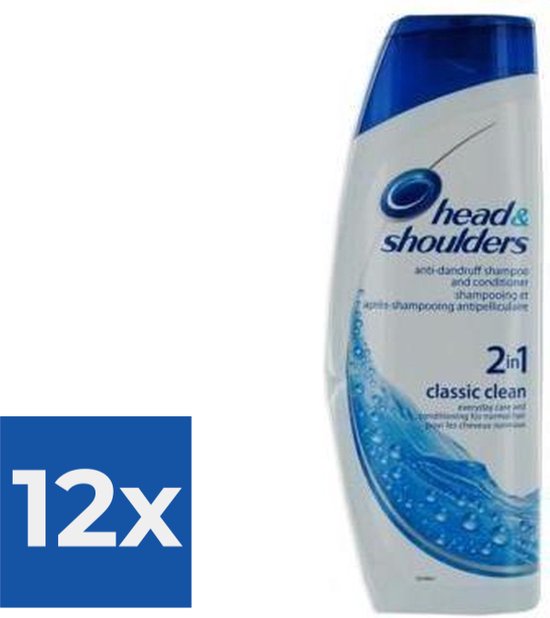 Head & Shoulders 2 in 1 Classic Clean 400ml - Voordeelverpakking 12 stuks