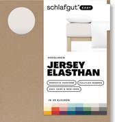 schlafgut Easy Jersey Elasthan Hoeslaken XL - 180x200 - 200x220 744 Sand Light