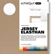 schlafgut Easy Jersey Elasthan Hoeslaken S - 90x190 - 100x220 101 Full-White