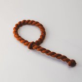 LoveTies Maxi - gevlochten haarelastiek - armbandje - koper - aantrekbaar
