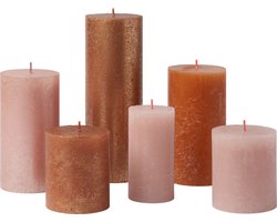 Bolsius - Rustieke Kaarsen Set - Cosy Coppers