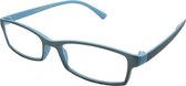 HIP Leesbril Blauw/Zilver +2.0