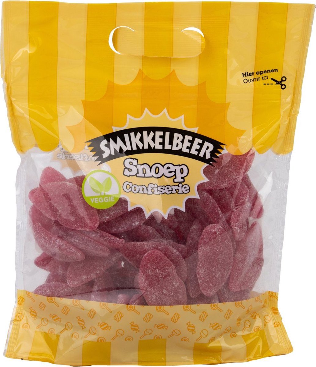 Smikkelbeer - Gesuikerde Rode Lippen - 1 Kilo XL Zak