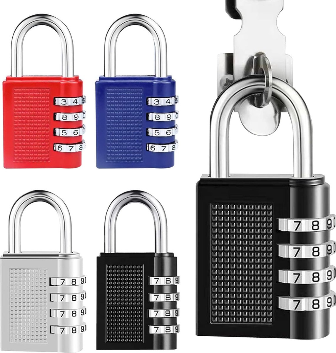 Lot de 3 Pièces Petit Cadenas à Code 3 Chiffres Pour Bagage Valise Tiroir Placard
