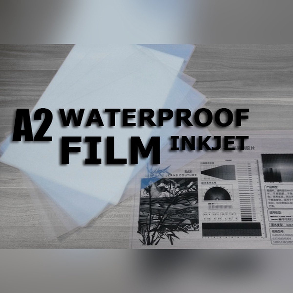 A2 Transparanten voor Inkjet: Watervast | Double-Coated | High definition -
voor professionele grafische technieken (transparanten, transparant papier, transparantsheets, transparent sheets)