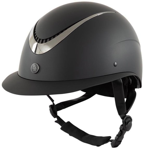 BR Casque d'équitation Theta Plus Peint Marine/Gunmetal - 58/60