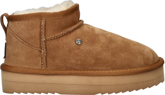 Warmbat Durack Women Suede Boot Dames Laarzen - Cognac - Maat 41