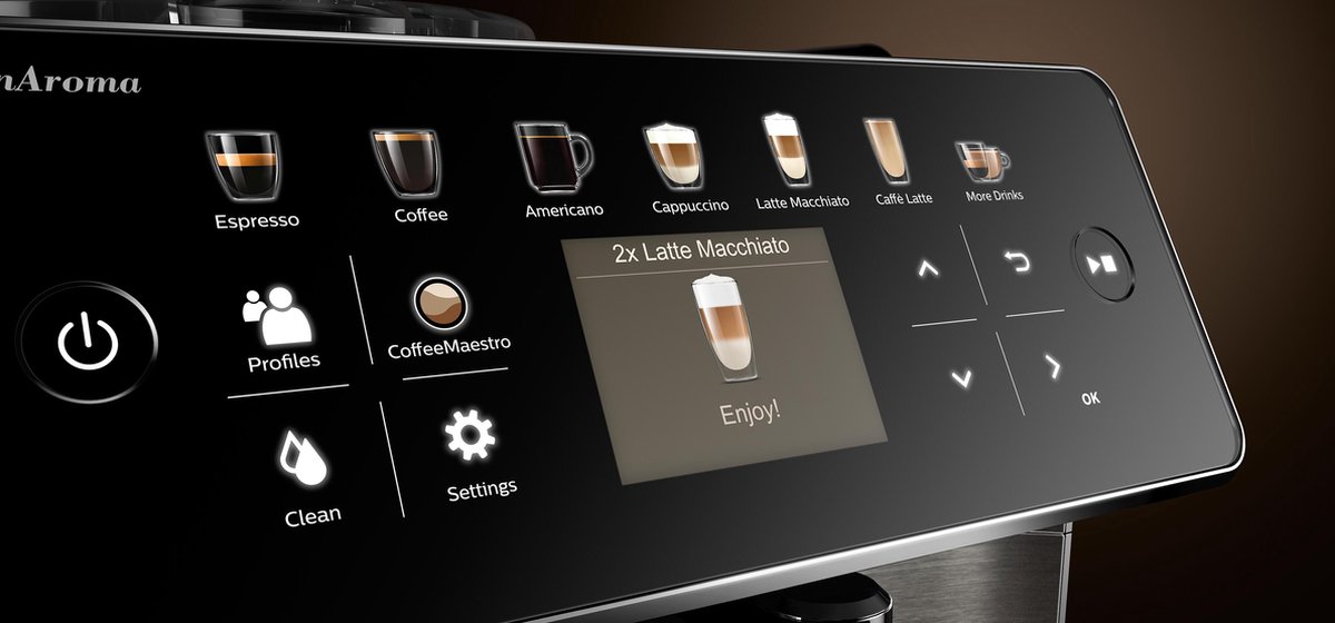 Saeco GranAroma SM6585/00 - Espressomachine - Zilver / RVS thumbnail 3