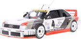 Het 1:18 gegoten model van de Audi 90 Quattro Team Audi Sport #4 van de Portland IMSA van 1989. De driver was H.J. Stuck. De fabrikant van het schaalmodel is Werk83. Dit model is alleen online verkrijgbaar