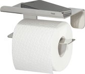 Tiger Colar - Porte-rouleau papier toilette avec étagère - Acier inoxydable poli