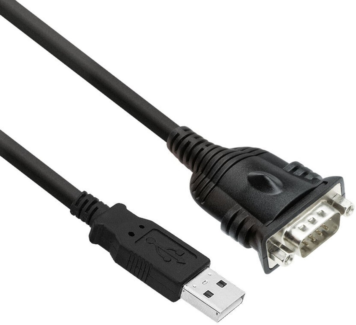Eminent EM1016 0.6m USB A RS-232 Zwart seriële kabel