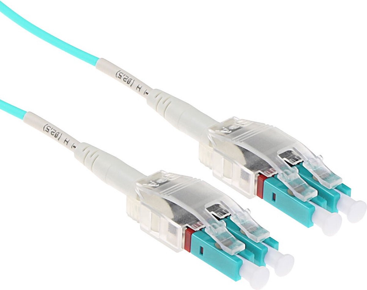 Image of ACT RL8300 Glasvezel kabel 0,5 meter LC OM3 Aqua-kleur