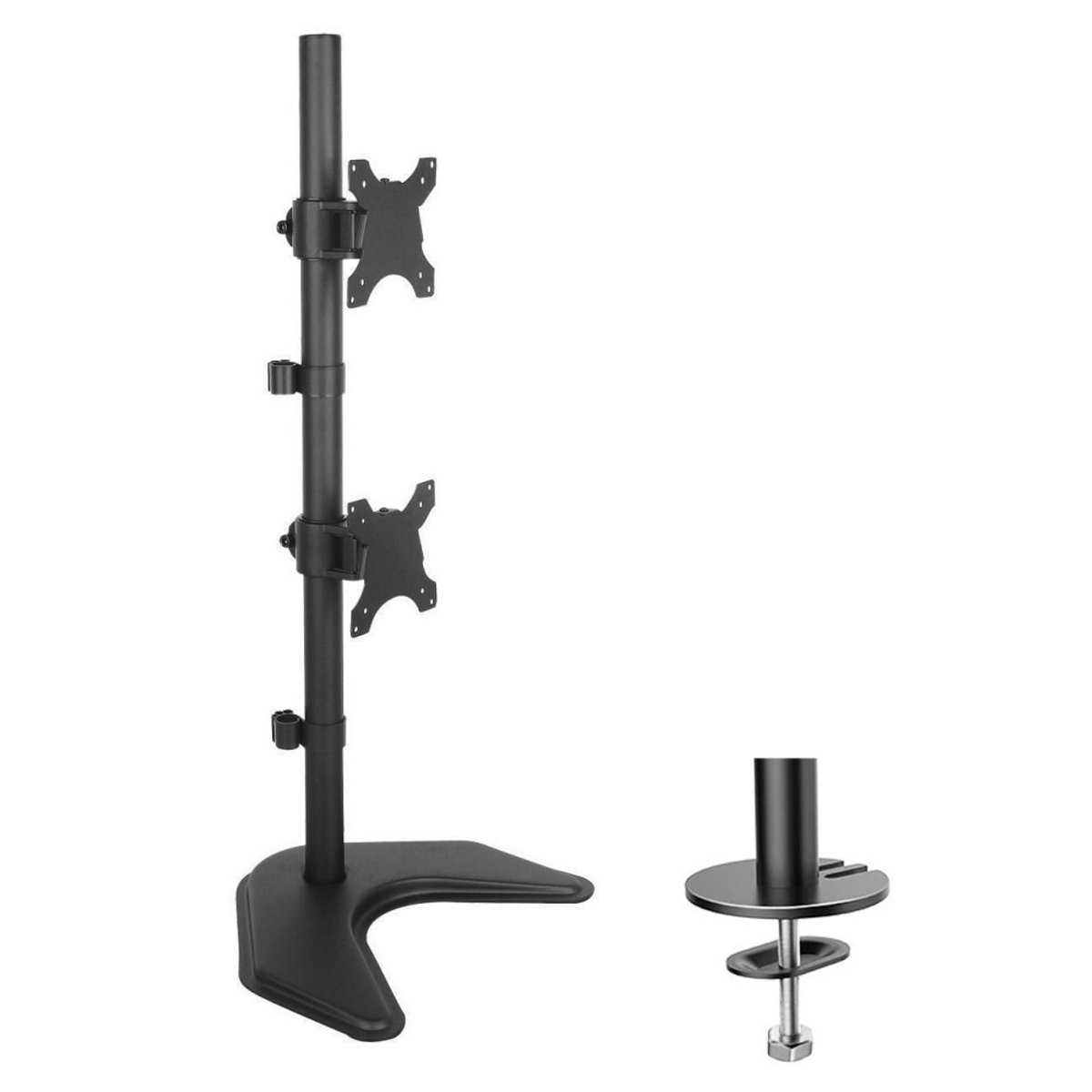 TECHly ICA-LCD-2520V Monitorvoet 2-voudig 33,0 cm (13) - 68,6 cm (27) Draaibaar, In hoogte verstelbaar, Kantelbaar, Zwenkbaar, Staand