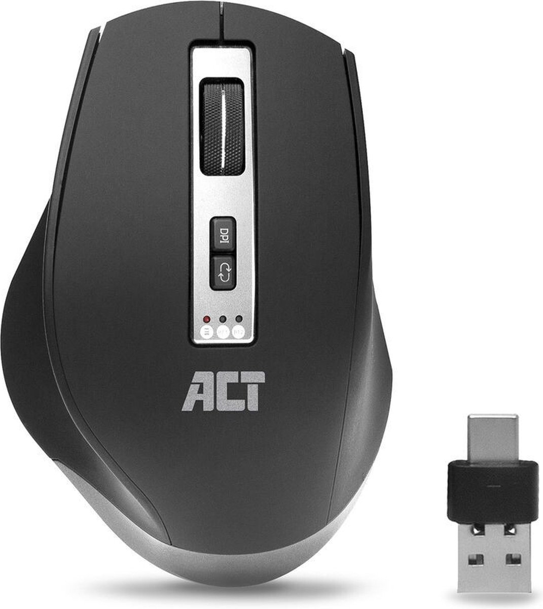 ACT AC5145 Draadloze Muis | Multi Connect | 600 - 2400 dpi | Zwart