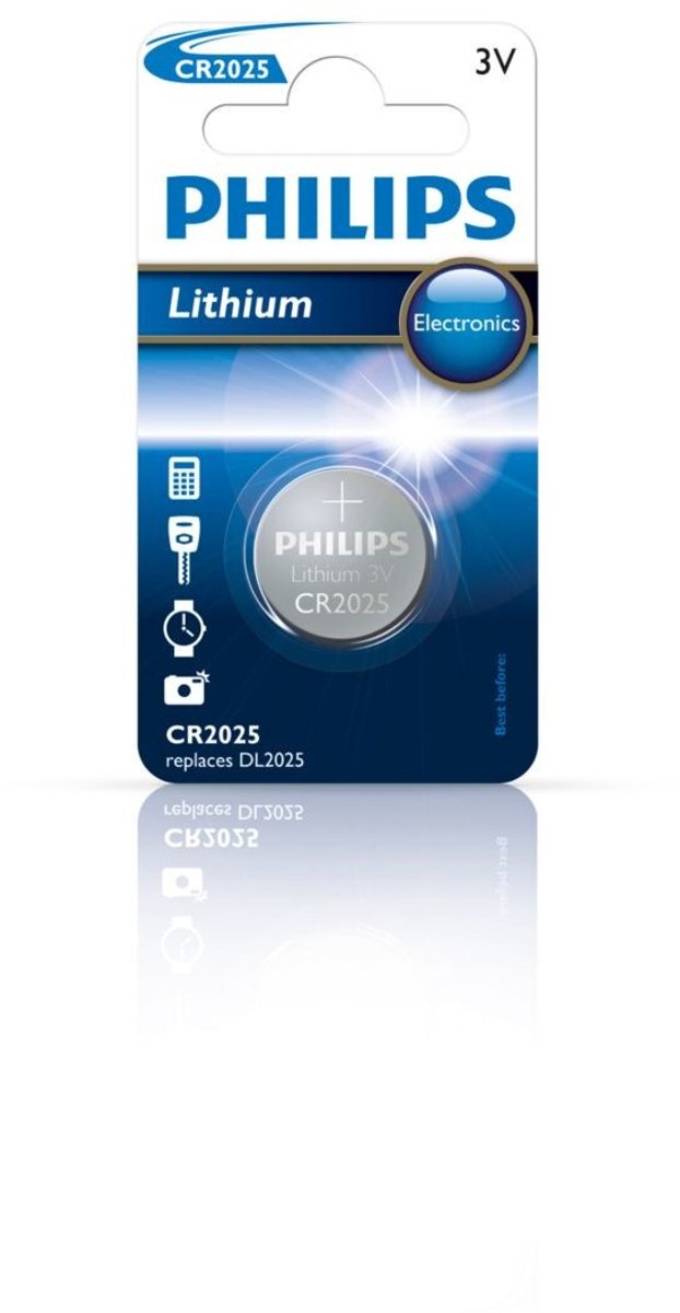 Philips CR2025/01B - Minicells Lithium Batterij