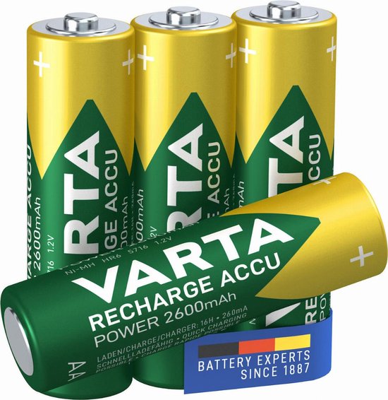 Varta AA Oplaadbare Batterijen - 4 stuks - Varta