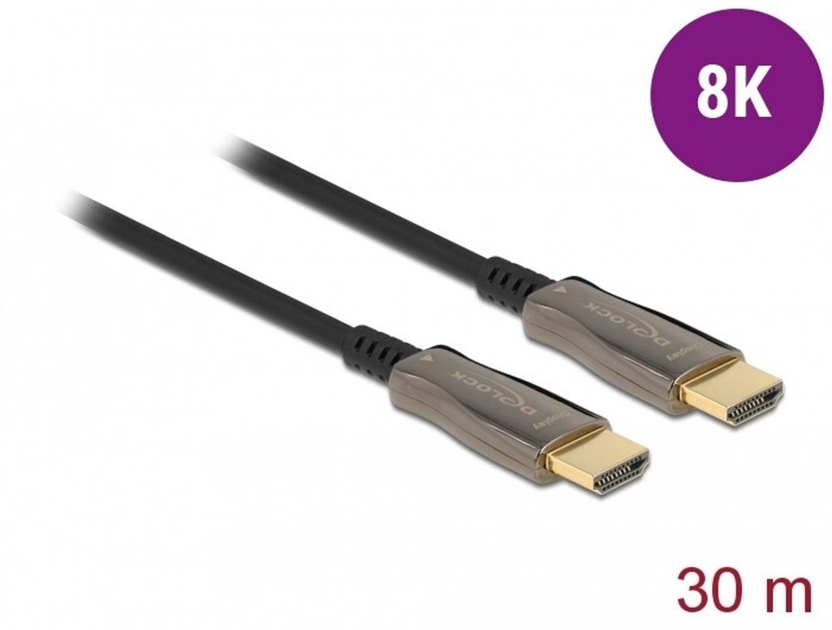 DELOCK Aktives Optisches Kabel HDMI 8K 60Hz 30m