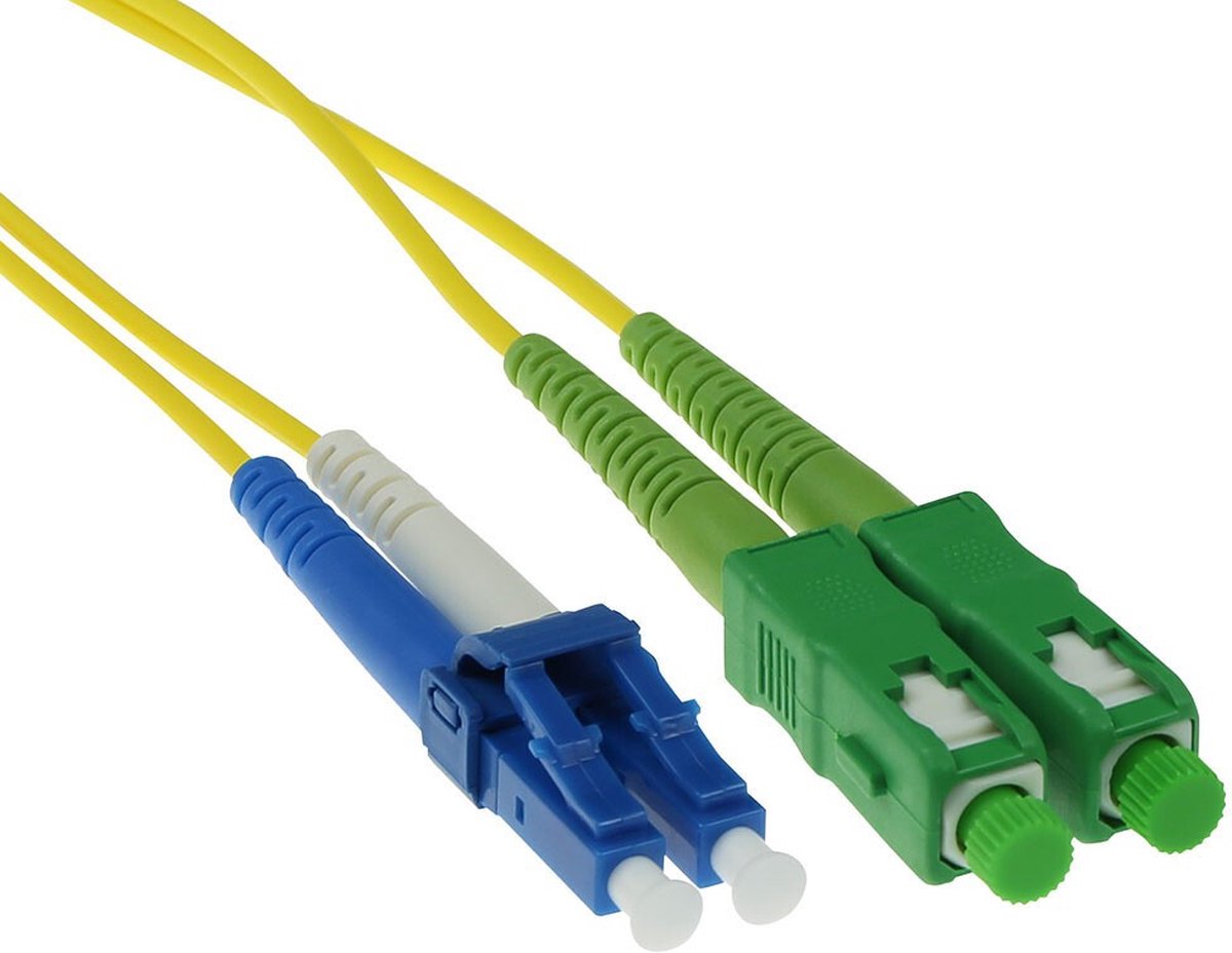 ACT RL8825 Glasvezel Patchkabel Duplex LSZH Singlemode - SC/ACP LC/UPC 9/125µm OS2 - 25 meter