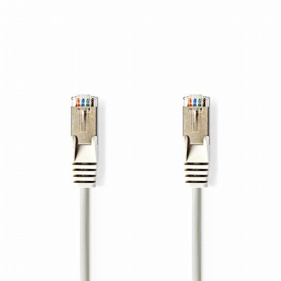 Nedis - Câble réseau Nedis CCGP85121GY75 Cat5e Sf / UTP Rj45 Mâle - Rj45 Mâle 7,5 M Gris - Garantie de remboursement de 30 jours