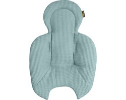 Ukje Verkleinkussen geschikt voor 4Moms Mamaroo 5 Rockaroo Wipstoel - Newborn Insert - Dubbelzijdig - Makkelijk Wasbaar - Perfecte Pasvorm - Zacht Katoen - Jade Wafelstof