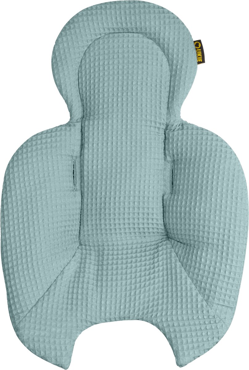 Ukje Verkleinkussen geschikt voor 4Moms Mamaroo 5 Rockaroo Wipstoel - Newborn Insert - Dubbelzijdig - Makkelijk Wasbaar - Perfecte Pasvorm - Zacht Katoen - Jade Wafelstof