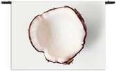 Velours Wandkleed Coconut Rechthoek Horizontaal S (40 X 60 CM) - Wandkleden - Met roedes