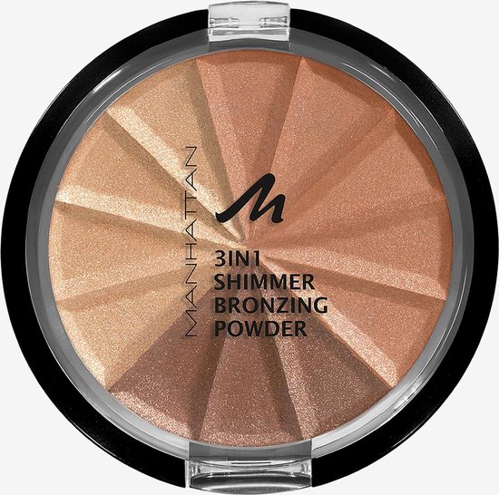 Manhattan 3in1 Shimmer Bronzing Powder 001 Gold Shimmer bol