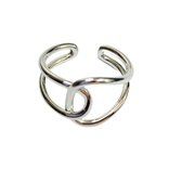 Ring- Zilverplating- Verstelbaar- Zilverkleur- Charme Bijoux
