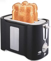 Fuegobird - Toaster - Brede broodrooster voor 2 sneden - functies ontdooien/annuleren/opwarmen - zwart