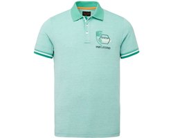 PME Legend - Two Tone Pique Polo Groen - Modern-fit - Heren Poloshirt Maat M