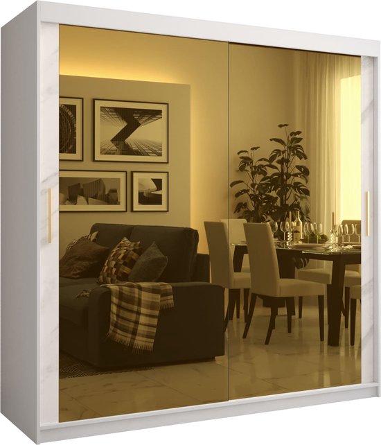 KIER FURNITURE Kledingkast met spiegel - Slaapkamerkast - Vestibule