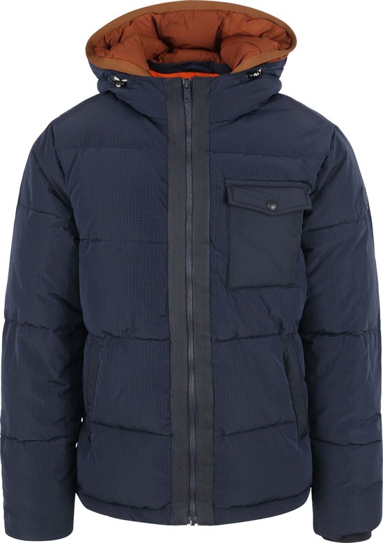 Scotch and Soda - Puffa Jas Navy - Heren - Maat M - Regular-fit