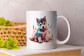 Mok Husky - dogs - gift - cadeau - puppies - puppylove - doglover - doggy - honden - puppyliefde - mijnhond - hondenliefde - hondenwereld