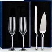 2 Pièces Strass Flûtes à Champagne Mariage Verres à Griller 7 Oz