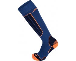 Nordica - Wintersportsokken/skisokken - All Mountain Comfort - 35/38 - blauw/neon oranje
