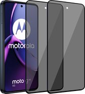 2x Geschikt voor Motorola Moto G84 Screenprotector Privacy - Privacy Beschermglas - Privé GuardCover