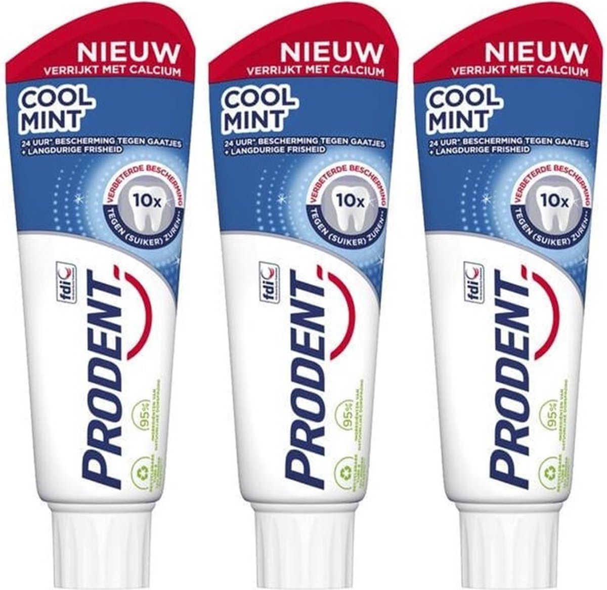 Prodent Tandpasta - Cool Mint - 3 x 75 ml