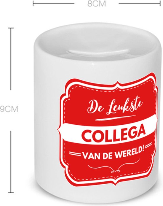 Akyol - le plus beau collègue Tirelire - Collègue - un collègue - travail - cadeau d'adieu - cadeau d'anniversaire - contenu 350 ML