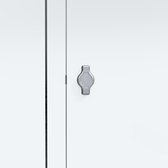 Metalen lockerkast Wit - 12 deurs 3 delig - met slot - 180x88,5x50 cm - voordeel lijn - PLP-105