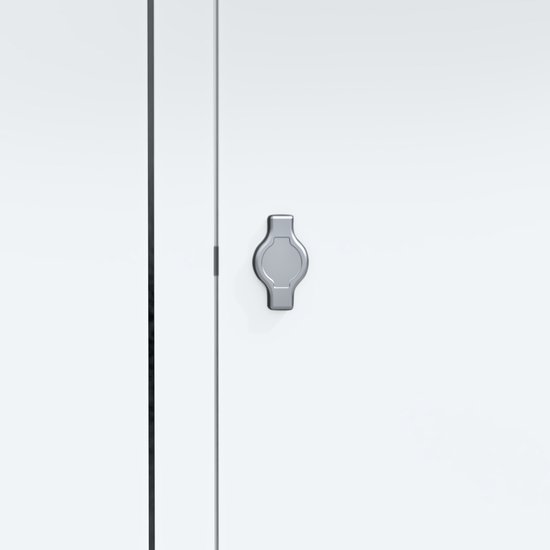 Metalen lockerkast - 12 deurs 3 delig - met slot - 180x88,5x50 - voordeel lijn - PLP-105