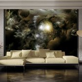 Fotobehangkoning - Behang - Vliesbehang - Fotobehang Ruimte - Space - Cosmos - Heelal - Universum - 100 x 70 cm