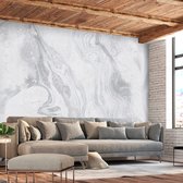 Fotobehangkoning - Behang - Vliesbehang - Fotobehang - Cloudy Marble - Marmer - 250 x 175 cm