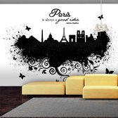 Fotobehangkoning - Behang - Vliesbehang - Fotobehang - Paris is always a good idea - Parijs Kunst - 300 x 210 cm